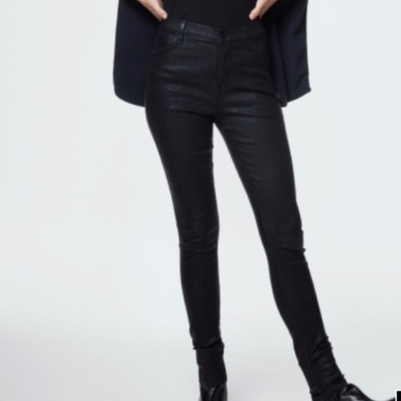 J BRAND Maria Coated High-Rise Skinny Jean - Picture 1 of 5